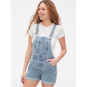 Gap Denim Denim Shortalls Light Indigo Size S